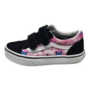 Vans Girls Old Skool V Pink Butterfly Dream Skate Shoes